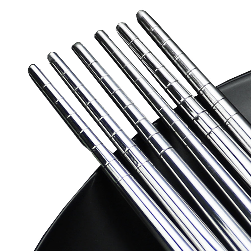 10 Pairs Stainless Steel Chopsticks