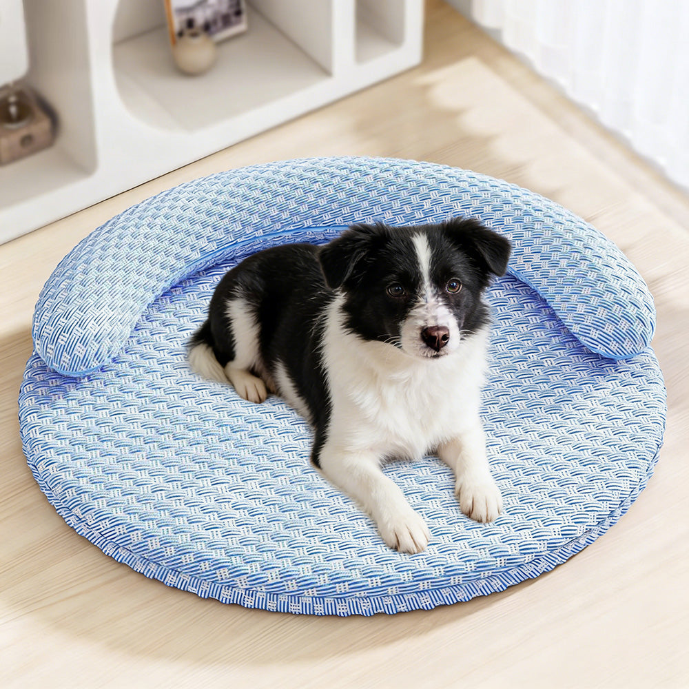 Washable Cooling Pet Bed with Removable Cover for Dogs and Cats