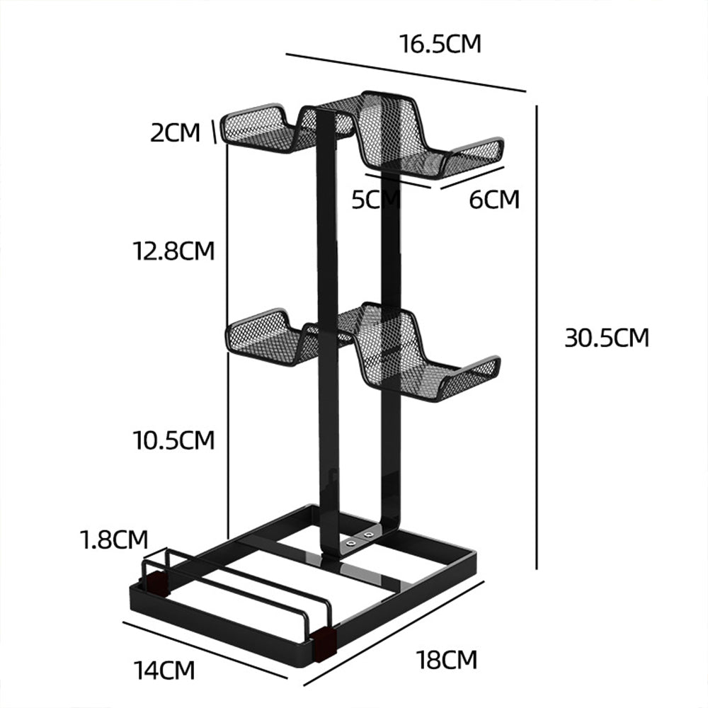 Universal Carbon Steel Game Controller and Headphone Stand Holder
