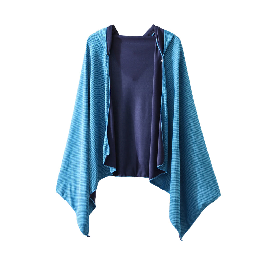 Cool-feeling Beach Poncho Diving Quick-drying Hooded Change of Clothes