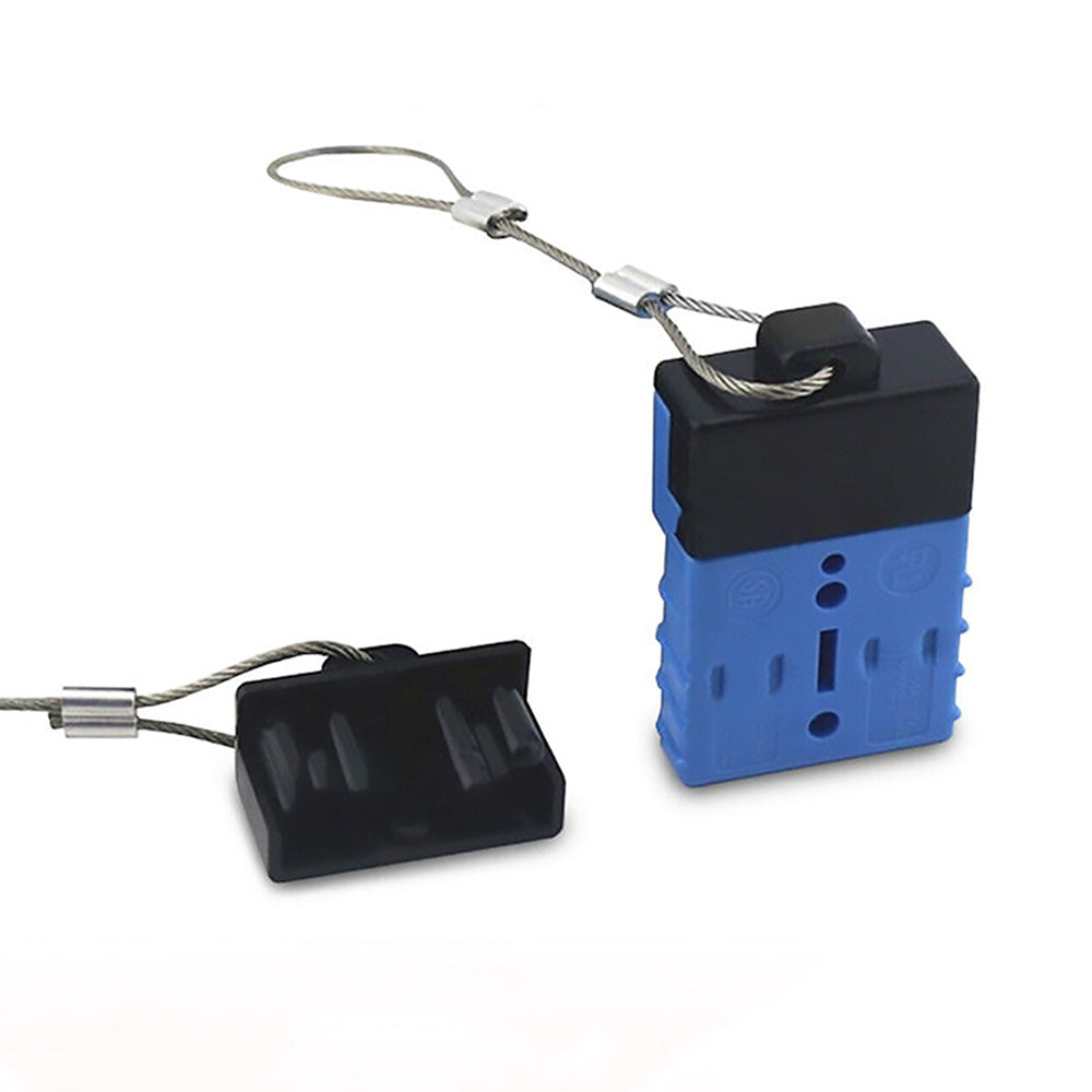 2X4Pcs Dust Cap Black Plug Cover Style Connectors for 50AMP Battery Caravan