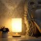 Small Bedside Night Table Lamp For Bedroom Minimalist Nightstand Lamp With Round Shade