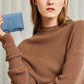 Genuine Leather Women's Wallet Short RFID Blocking Purse with Zipper
