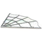 2Pcs Spiderweb Door Topper Door Frame Ornament Spider Web Stained Faux Glass Window Wall Hanging