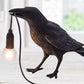 USB Crow Lamp Gothic Lamp Halloween Decor for Bedside Bedroom