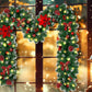 2.7M Christmas Garland Artificial Rattan Decoration With 50 LED Lights For Home Outdoor