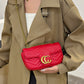 Quilted Gucci Inspired Gold Chain Shoulder Bag for Women