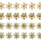 24Pcs Artificial Flowers Christmas Tree Decorations for Wreath Fireplace Stairs