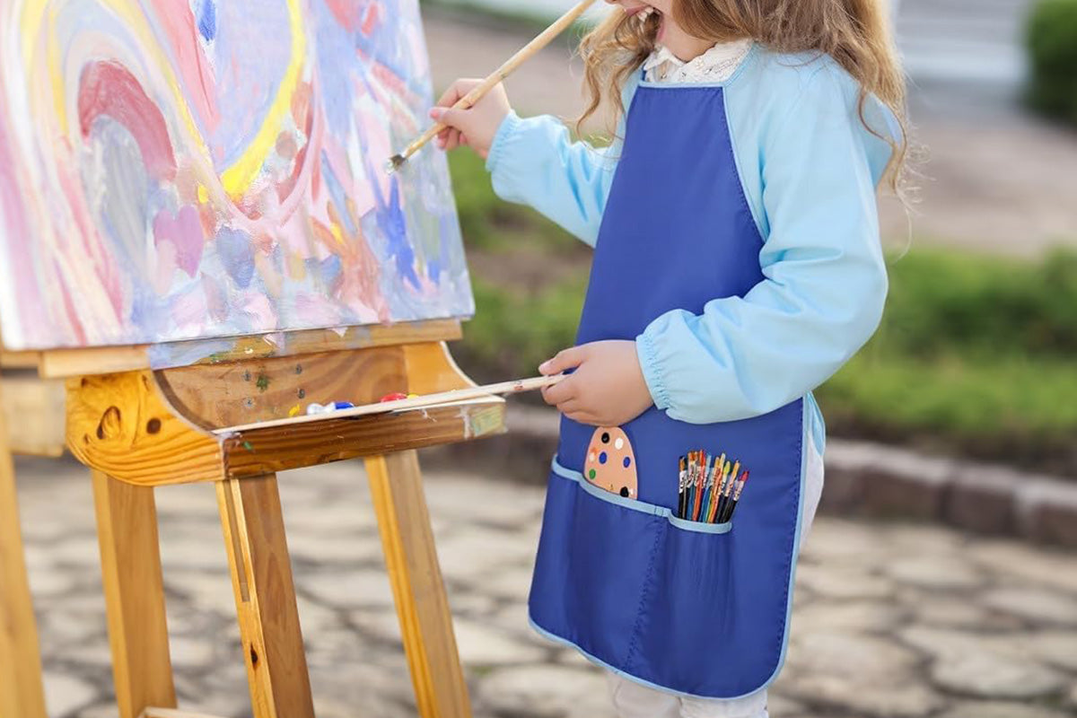 Art Smock Paint Apron Waterproof Painting Smock for Cooking Crafts