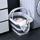 Foldable Collapsible Laundry Basket with Handle for Space Saving Storage