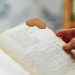 6pcs PU Leather Heart Bookmarks Cute Corner Page Protectors for Teachers Students Book Lovers