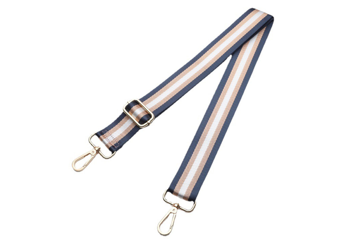 Adjustable Canvas Bag Strap with Metal Buckle for Crossbody Bag