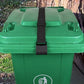 4Pcs Trash Can Lock Straps Adjustable Metal Garbage Bin Lid Locking Bands