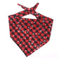 Snowflakes Christmas Dog Bandana Buffalo Plaid Pet Scarf Dog Triangle Bandana