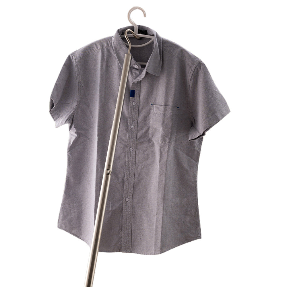 Clothes Hook Pole Stainless Steel Extendable with Sponge Handle for Hang Reach