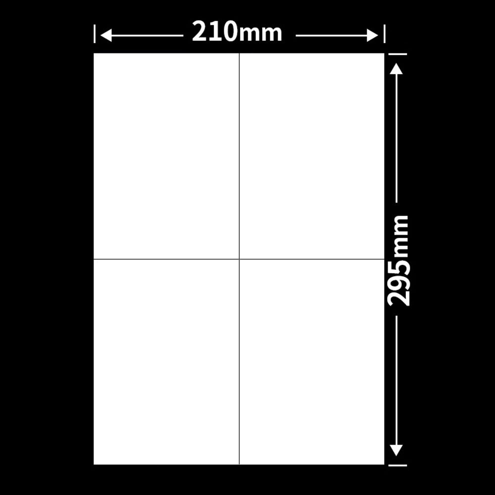 100 Sheets A4 Matte Self Adhesive Label Paper for Inkjet Laser Printers