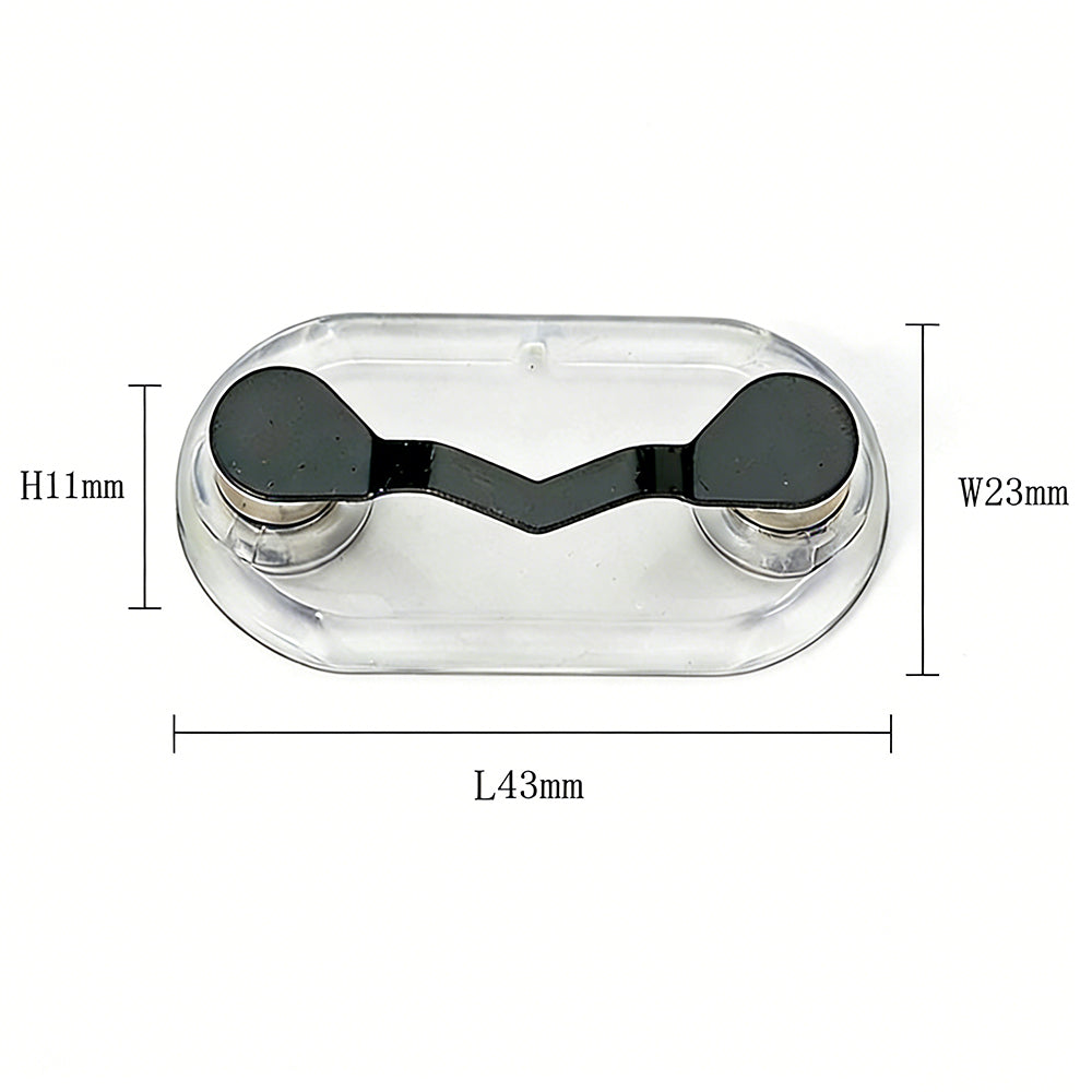 2X Eye Glass Holder Spectacle Sunglasses Clip Badge Hang for Shirt Pocket Eyewear Rest