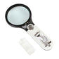 Double Lens Magnifying Glass with Light Handheld Loupe for Reading