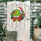 Grinch Inspired Xmas Wooden Door Sign Hanging Decoration