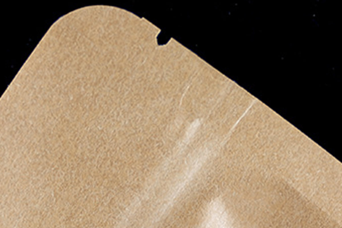 100Pcs 9x14cm Resealable Kraft Paper with Visible Window