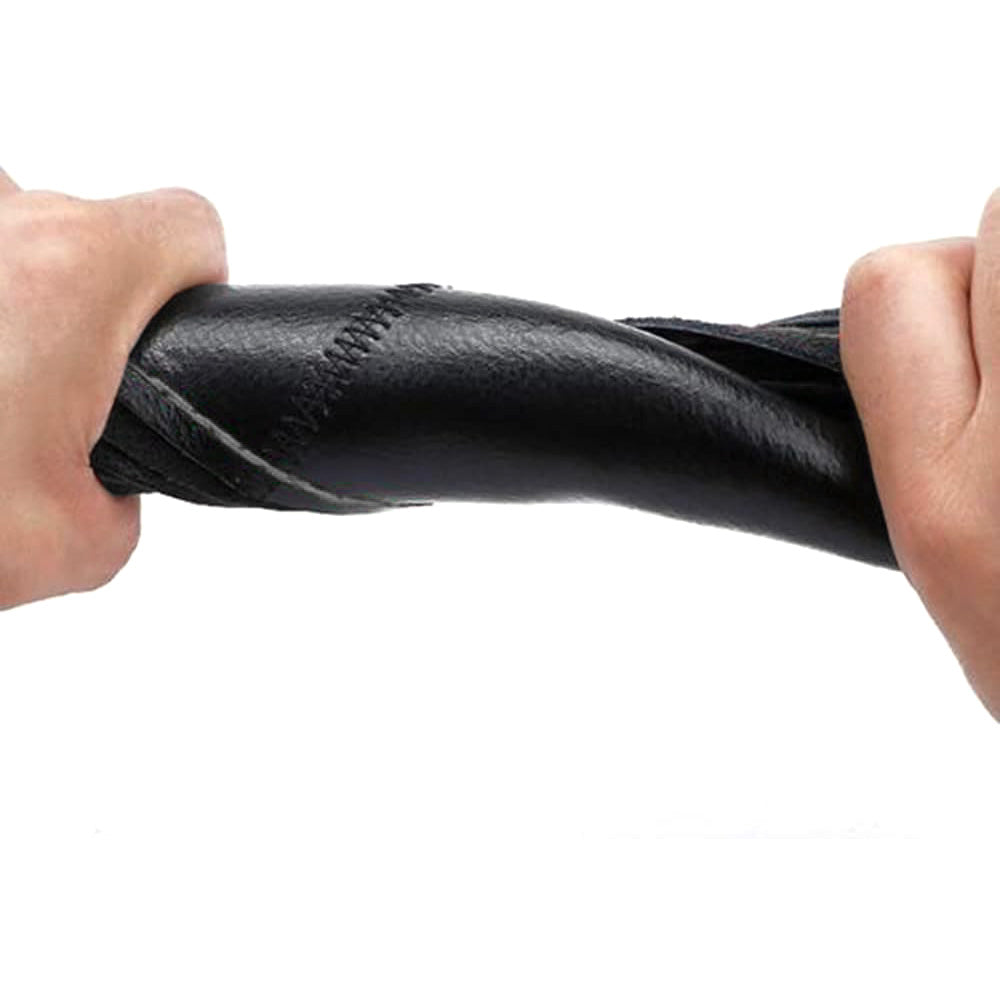 Genuine Leather Steering Wheel Cover - Hand-Stitched 360° Full Wrap Auto Grip