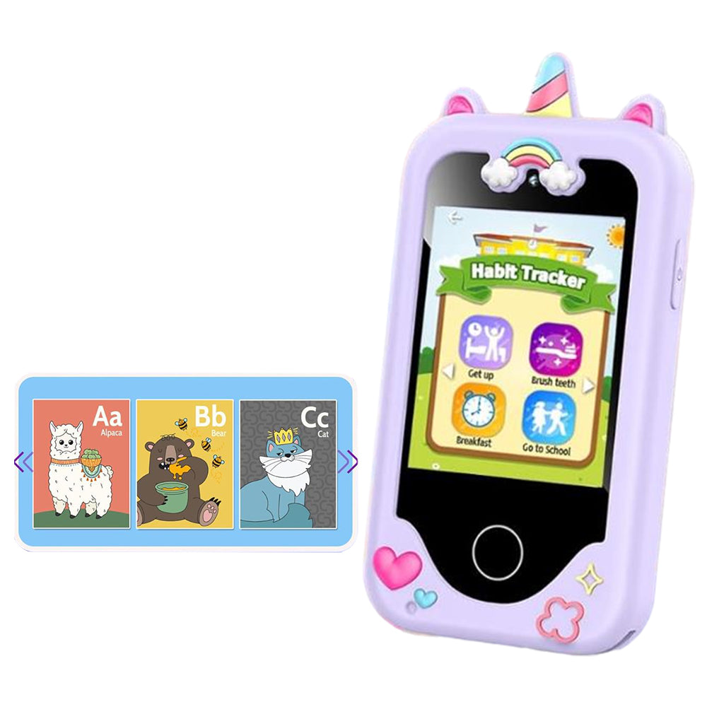 2.8Inch Touchscreen Kids Learning Play Toy Phone With Dual Camera Kids Smart Phone With 8G SD Card