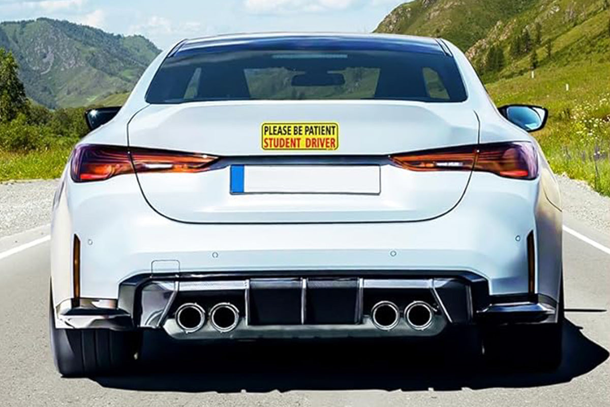 3Pcs Student Driver Car Signs Please Be Patient Bumper Sticker Decal for New Drivers