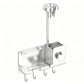 Adhesive Wall Mount Hair Dryer Holder with Phone Stand and Cord Organizer
