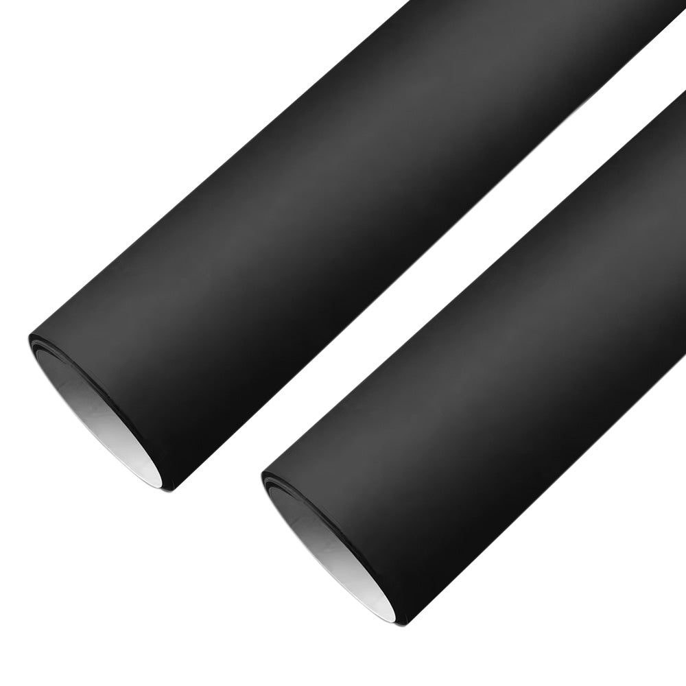 2X Self Adhesive Black PVC Car Color Change Vinyl Wrap Film Sticker-Style 2