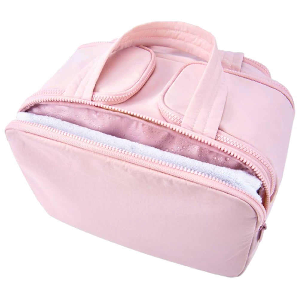 30x18.5x21CM Travel Toiletry Bag Wide-Open Makeup Storage Bag