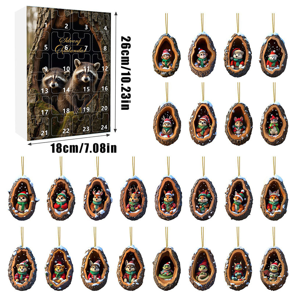 24Pcs Christmas Tree Decoration Hanging Ornaments for Home Decor Holiday Party