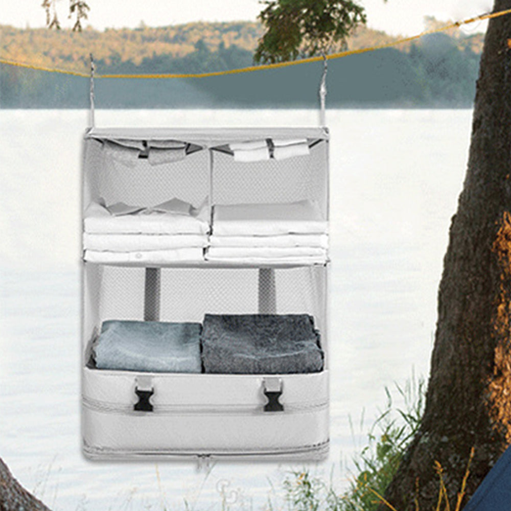 Portable Travel Hanging Luggage Organizer Foldable Packing Cube