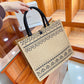 Jute Reusable Handbags-flower