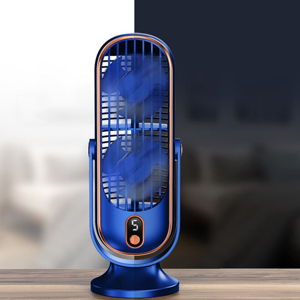 Wireless Cooling Table Fan Portable Tower Fan With 5 Speeds And 720 Degrees Oscillation