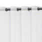 4Pcs White Outdoor Sheer Curtains for Patio Water-Resistant