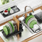 Expandable Sink Dish Drying Rack Black