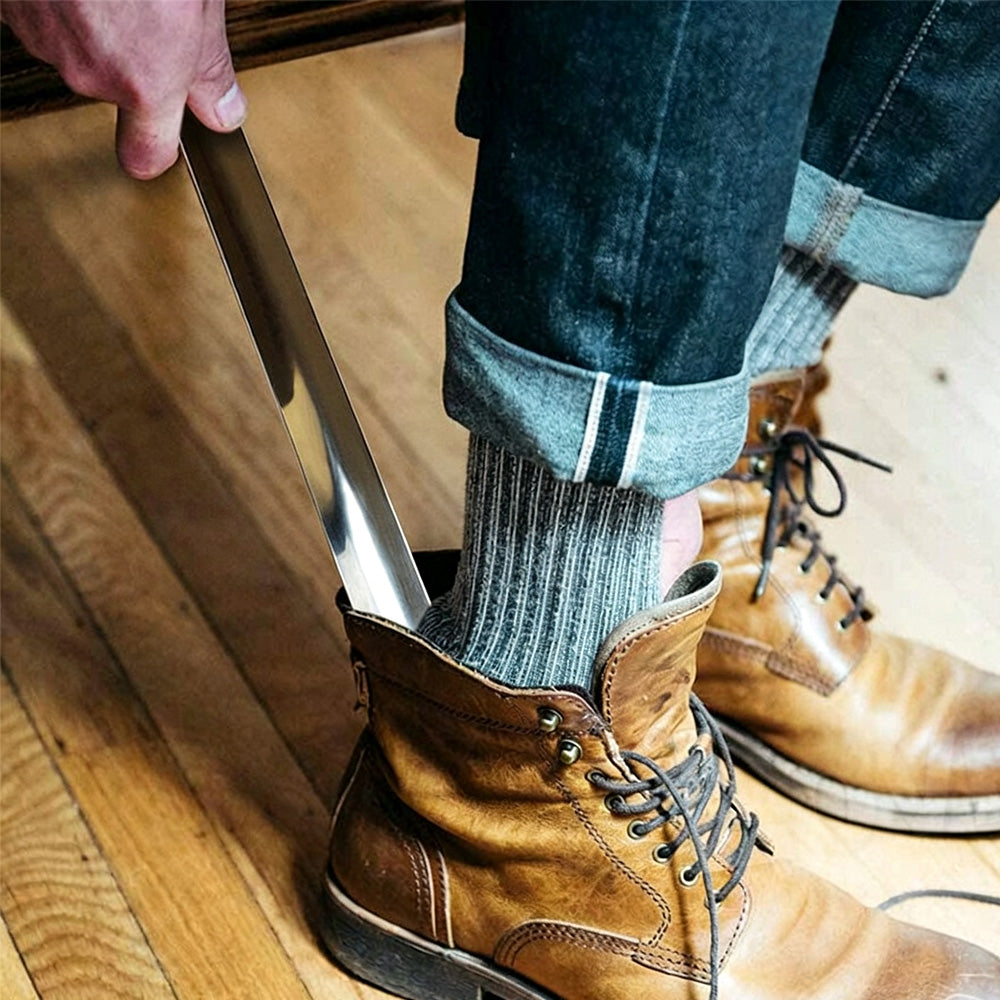Long Handle Shoehorn Shoe Helper for Easy Shoe Removal and Wearing