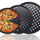 Pizza Pan Non Stick Crisper Tray Carbon Steel Round Oven Bakeware with Holes 24-32cm