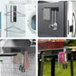 2Pcs Adhesive Clothes Hanger Storage Rack
