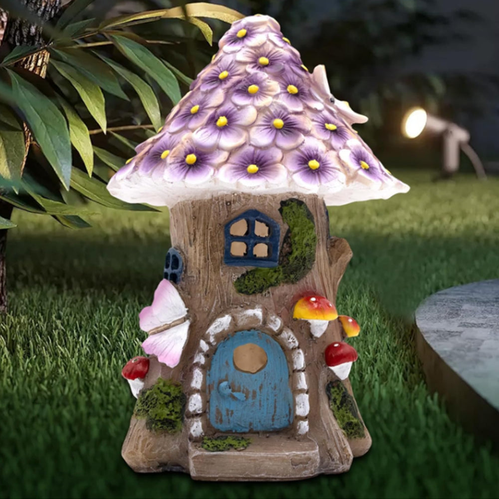 Outdoor Garden Mushroom House Solar Light Decoration