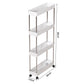 Slim Rolling Storage Cart Bathroom Shelves Organizer for Kitchen Laundry