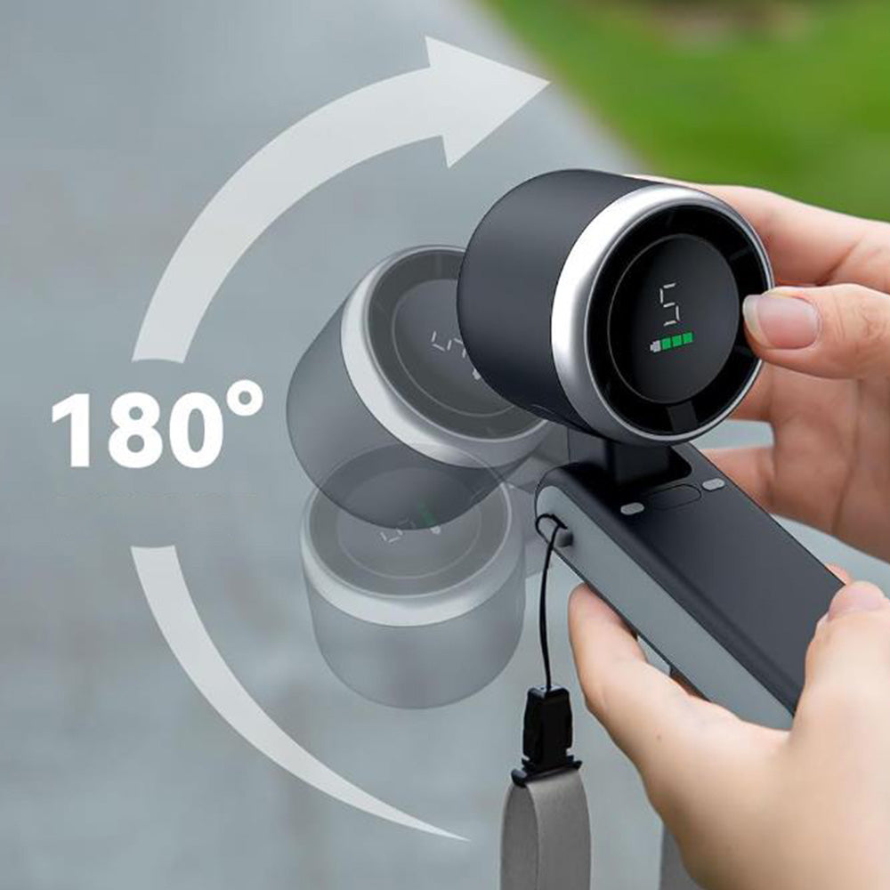 Portable Handheld Turbo Fan 5 Speed Adjustable Mini Personal Fan