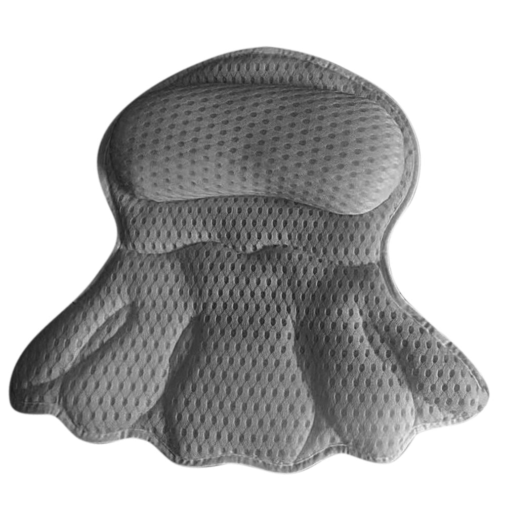 Bath Neck and Head Rest Pillow with Suction Cups