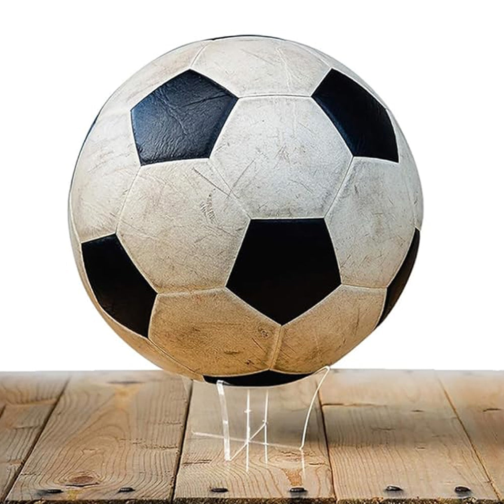 6Pcs Clear Acrylic Ball Stand for Display Rugby Basketball Football