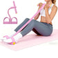 Foot Leg 6 Tube Pedal Resistance Band Body Stretch Pull Rope