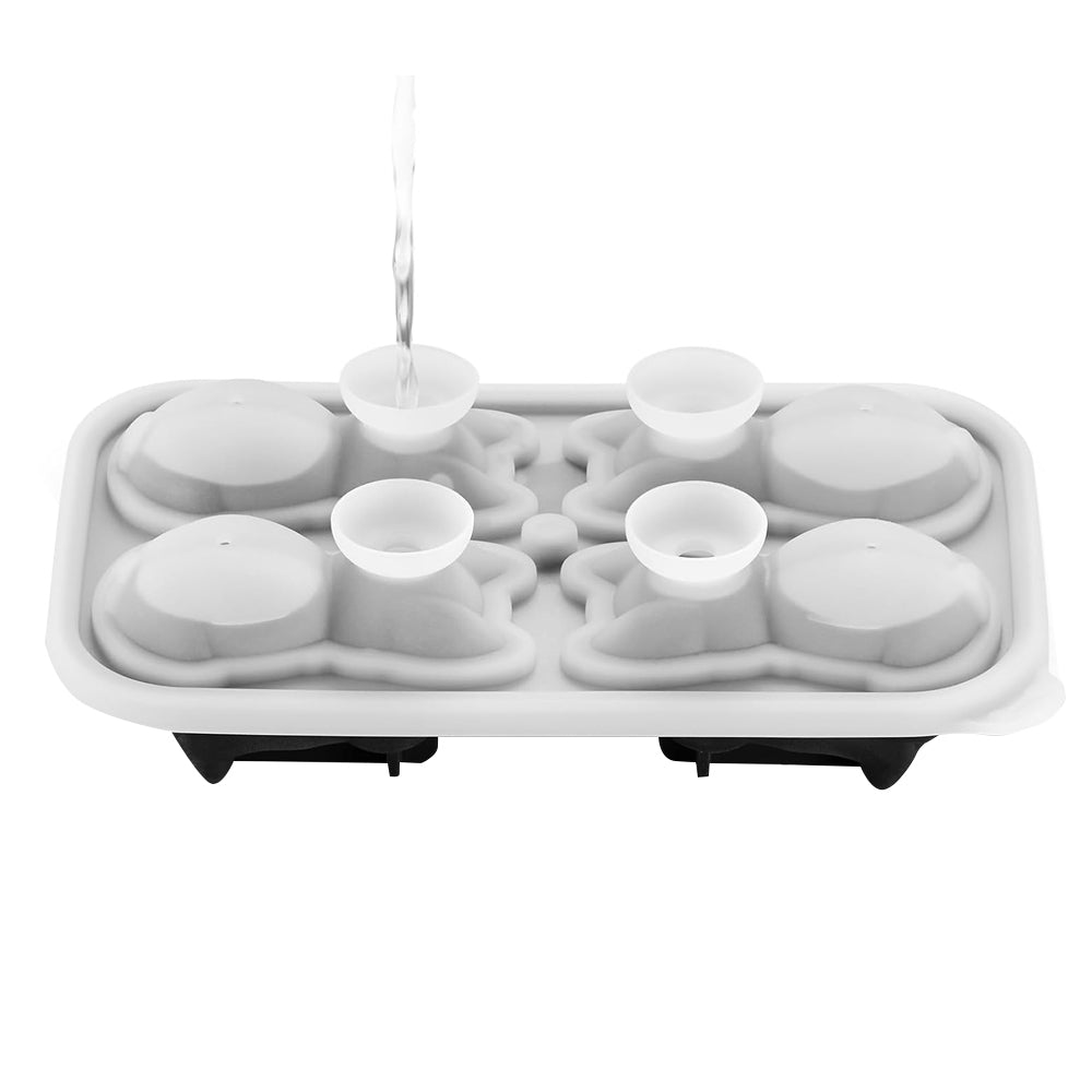 3D French Bulldog Ice Cube Mold DIY Ice Ball Mold with Lid