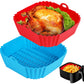 2pcs Square Silicone Air Fryer Liners Reusable Air Fryer Pot Air Fryer Inserts