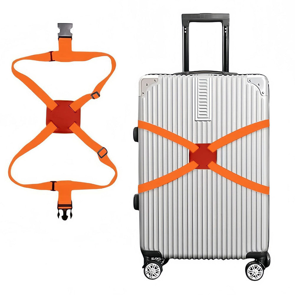 2 Pcs Adjustable Elastic Luggage Strap Suitcase Bungee Connector Travel Strap Quick Release
