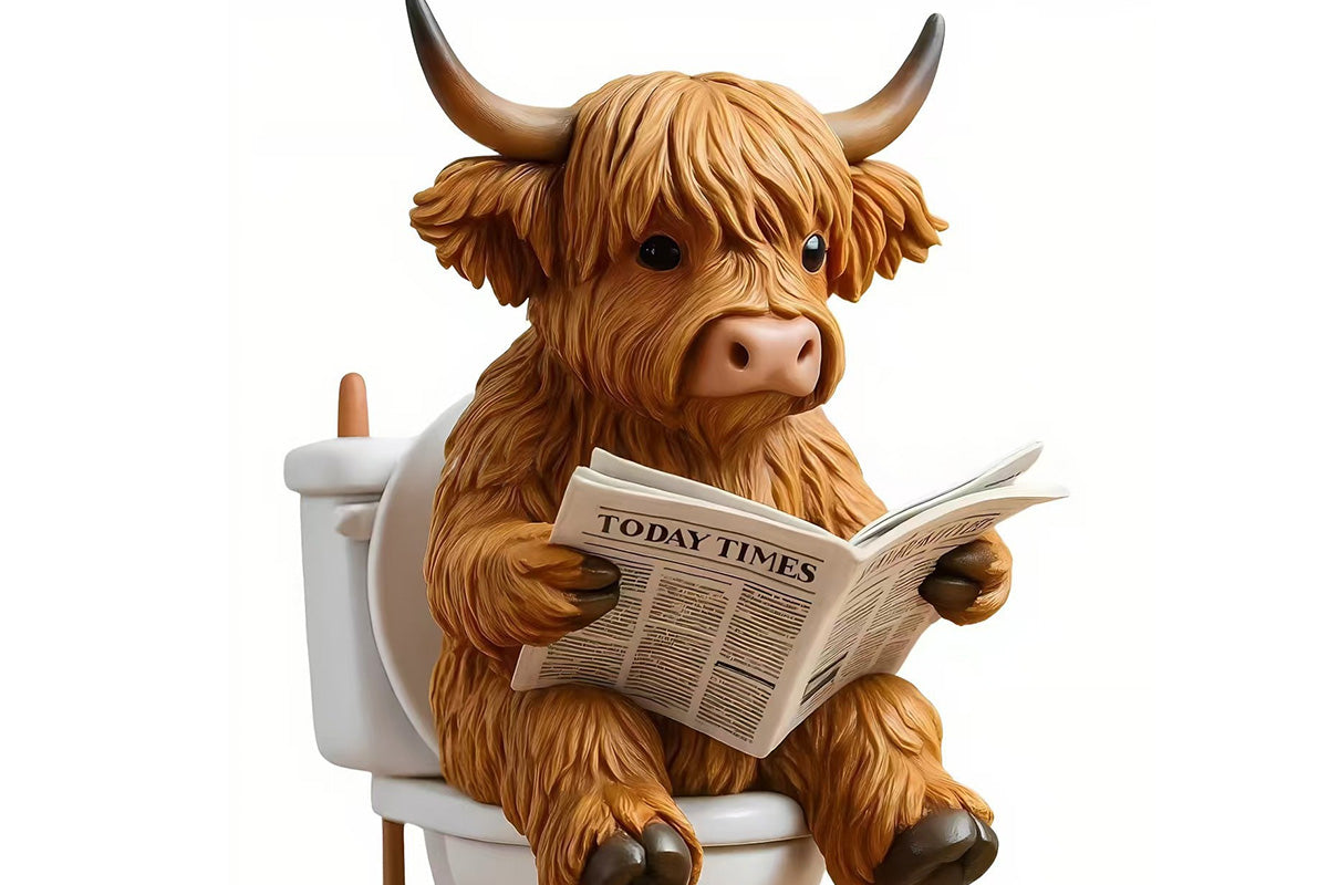 2D Highland Cow Advent Calendar 24 Days Christmas Countdown Calendar for Xmas Tree