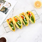 2Pcs Stainless Steel Taco Shell Holder Stand Taco Tray Plates for Taco Bar Gifts Accessories